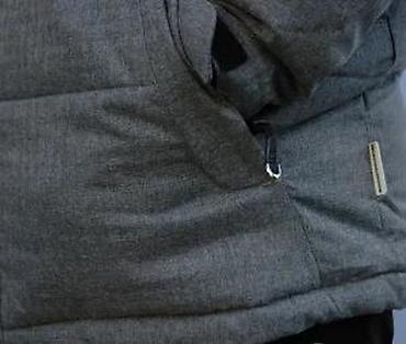 Zimske jakne: Muška zimska jakna – siva, sa kapuljačom - Topla, podstavljena zimska — 13