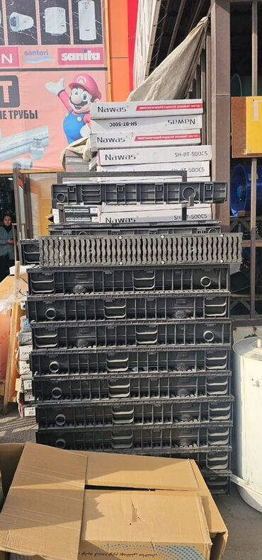 Унитазы: Линейные водоотводные лотки и решётки Nawas - Пластиковые