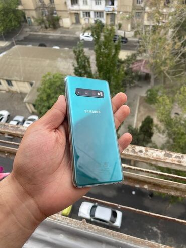 samsung 128: Samsung Galaxy S10, 128 GB, rəng - Göy, Barmaq izi