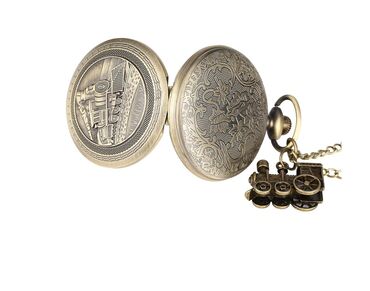 Džepni satovi: Parna Lokomotiva Džepni sat Elegantan, predivan džepni sat sa — 10