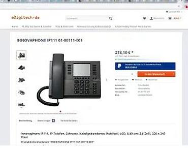 Fiksni telefoni: Innovaphone IP111 – IP stoni telefon Karakteristike: - LCD ekran 8,89 — 6