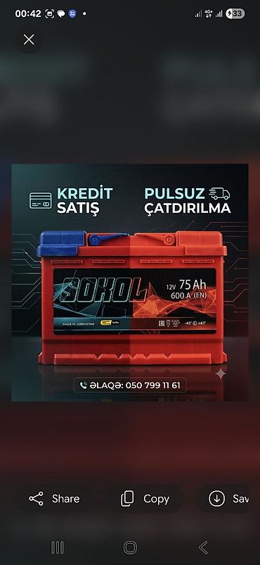 🔋 AKKUMULYATORLAR KREDİTLƏ SATIŞDA! Avtomobiliniz üçün yeni lalafo.az -da 🔋 AKKUMULYATORLAR KREDİTLƏ SATIŞDA! Avtomobiliniz üçün yeni