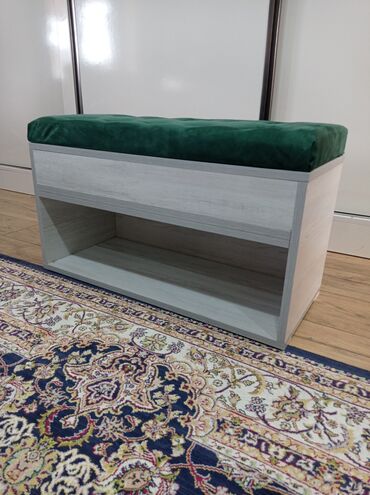 Sifarişlə pufiklər: Çoxfunksiyalı oturacaq-şkaf - Material: açıq boz ağac teksturalı LMDP — 1