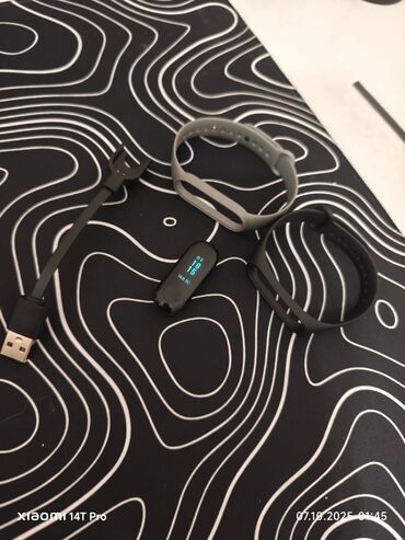 Техника для кухни: Б/у, Смарт браслеты, Xiaomi, Уведомления, цвет - Черный