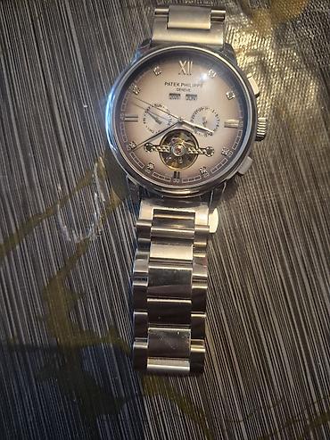 saat alışı: İşlənmiş, Qol saatı, Patek Phillipe, rəng - Gümüşü — 1