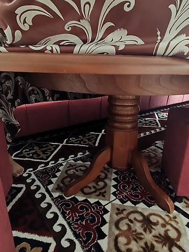 office table: Обеденный стол овальной формы на центральной опоре - Материал — 2