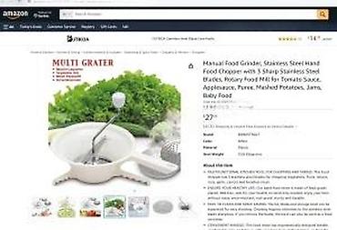 Ostala kuhinjska oprema: Ručna pasirka/rotacioni mlin za hranu – Multi Grater - Namena — 13