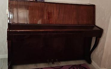 mini piano: Upright pianino – “Goria” markası - Korpus: tünd qəhvəyi, cilalı ağac — 2