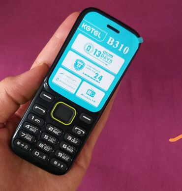 Digər mobil telefonlar: Kgtel. B310. 1150mAh. Yenidir. Karopkası var. İşlənməyib. Qeydiyyat