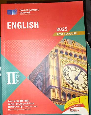drakula kitabı: Məhsul: DİM “English 2025 – Test Toplusu”, II hissə Təsvir: - Dövlət — 1