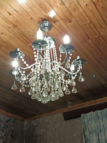 Led çilçıraqlar: Çılçıraq, 5 lampa, Xrustal