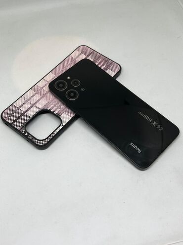телефоны за 2000 сом: Redmi, Redmi 12, Колдонулган, 128 ГБ, түсү - Кара, 2 SIM