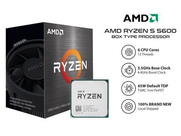 kreditle noutbuk: Процессор AMD Ryzen 5 5600, > 4 ГГц, > 8 ядер, Новый