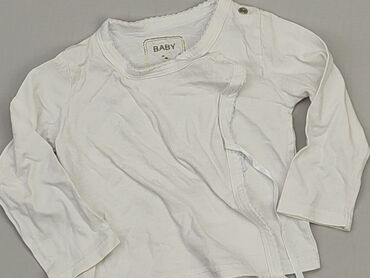 biała krótka bluzka: Bluzka, 6-9 m, stan - Dobry