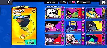 Digər aksesuarlar: Brawl Stars hesabı 55k 105 karakter 33 prestij real alıcıya görüş ile — 4