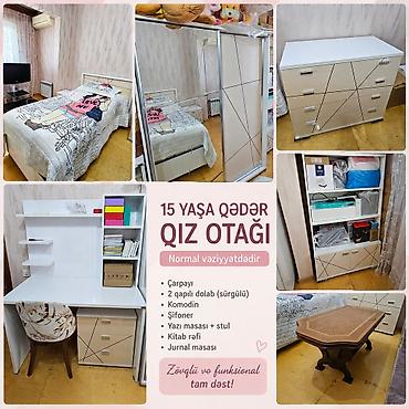 Uşaq mebeli: Qız otağı mebel dəsti – 15 yaşa qədər uşaqlar üçün zövqlü və — 1