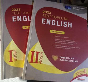 Книги и журналы: Məhsul: “2023 Test Toplusu – English” (DİM), I və II hissə. 2 si