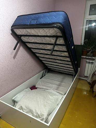 panel radiyatir: Yüksələn mexanizmalı tək nəfərlik çarpayı və matras dəsti - Ölçü — 2
