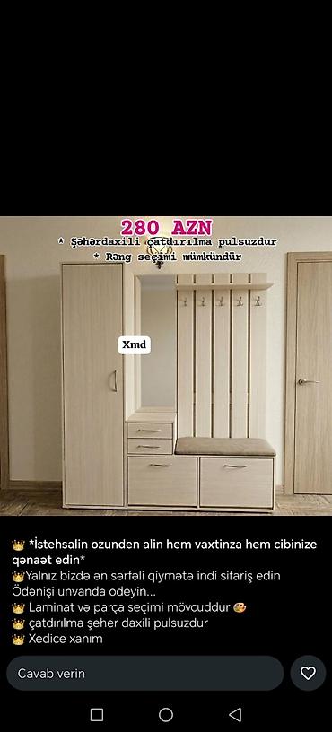divar guzguleri: Dəhliz üçün müasir mebel dəstləri Model variantları və ölçülər: - — 4