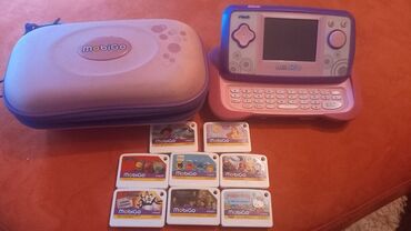 Video Games & Consoles: VTEH MOBIGO konzola +8 igrica
