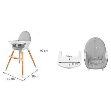 dsquared2 majice cena: Kinderkraft High stolica za hranjenje 2u1 FINI Grey – šifra proizvoda — 6
