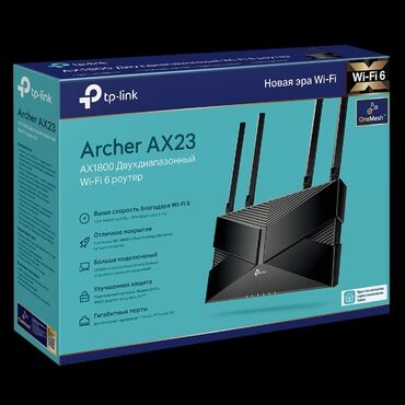 Modemlər və şəbəkə avadanlıqları: Router Tp-Link Archer AX23 AX1800 Dual-Band 2.4/5GHz, Wi-Fi 6, One