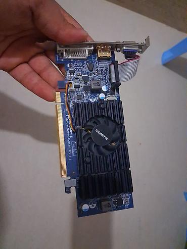 Комплектующие для ПК: Видеокарта для ПК Gigabyte GeForce GT 210, < 4 ГБ, Б/у — 1