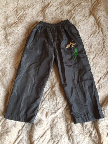 штаны детские теплые: Джинсы и брюки, цвет - Серый, Б/у