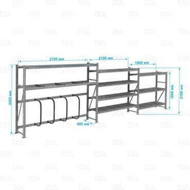 Стеллажи: Складские стеллажи, металлический стеллаж для склада, грузовой стеллаж