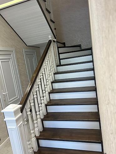 Pilləkən məhəccərləri: Yeni Pilləkən məhəccəri, Taxta, Ödənişli çatdırılma — 12