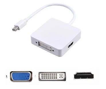 Druga oprema za računare i laptopove: Mini DisplayPort na HDMI/DVI/VGA adapter (3-u-1) Opis: - Ulaz: Mini — 1