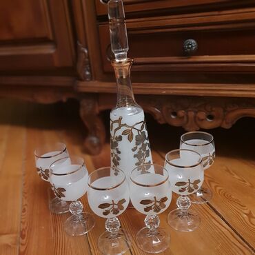 Çay dəstləri və servizlər: Çay dəsti, rəng - Ağ, Şüşə