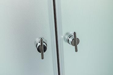 модульный душ: Душевая кабина Полукруглая, Размер: 90 x 90 см, Высота поддона: 40 см,Покрытие: Матовое — 5