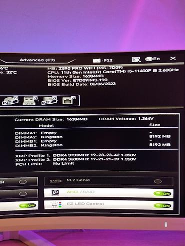 Matične ploče: PRODAJEM Intel i5-11400F + MSI Z590 PRO WIFI (Kutije, Računi) Moguć — 6
