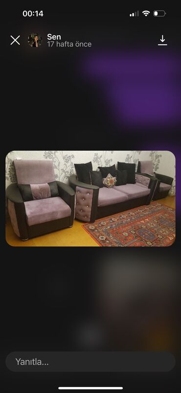 metbex mebeleri: İşlənmiş, Divan, 2 kreslo, Divan