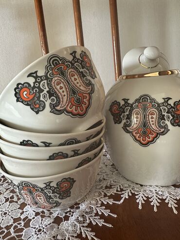 элитный кофейный набор: Чайник с пиалками производства СССР
