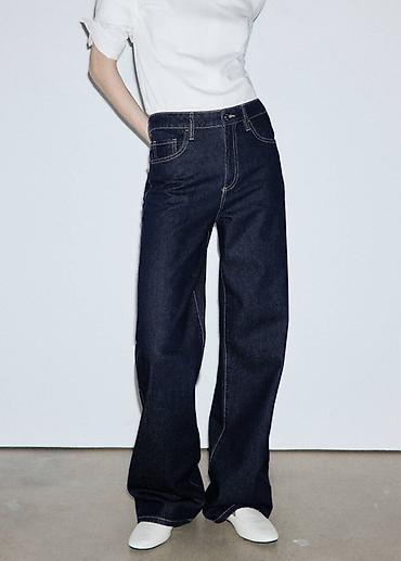 dex rok: MNG (Mango) široke farmerke – tamni indigo - Model: wide leg/straight — 1