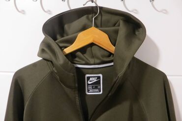 new yorker dzemperi: Sweatshirt, 2XL (EU 56), Nike, color - Khaki, With a hood