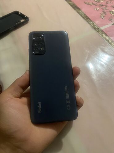 фирменные часы: Redmi, Redmi Note 11, Б/у, 128 ГБ, цвет - Голубой, 2 SIM