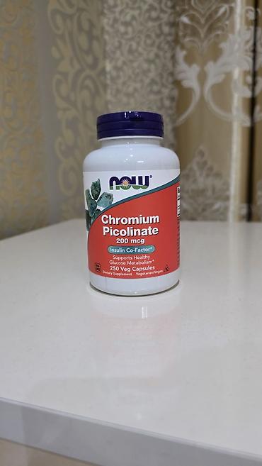 konoplya yağı: 🇺🇸 ABŞ istehsalı – NOW Foods Chromium Picolinate 200 mcg 💊🍽️ 1968-ci — 2
