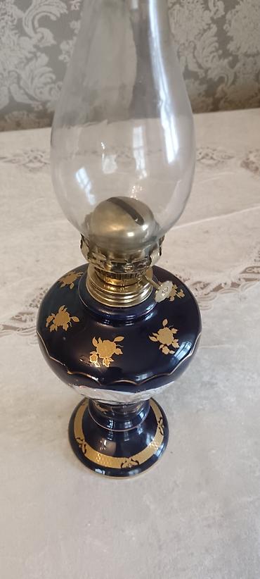 elekt: Porcelan korpuslu, klassik kerosin lampası.tam orginaldır. İşlənməyib — 2