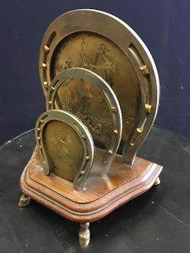 Staro posuđe i escajg: DRŽAČ ZA PISMA, POTKOVICE, DRVO, METAL, JAHRHUNDERTWENDE | Držač za — 13