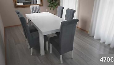 Stilske garniture: Trpezarijski setovi – više modela - Set 1 (prikaz 1 i 4) – 640€: - — 39