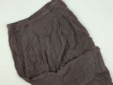 Zara, Material trousers for women, size L (EU 40)