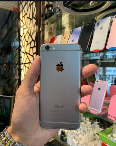 продаю айфон 6: IPhone 6, 64 GB, Gümüşü, Barmaq izi