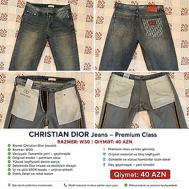 Kişi geyimləri: Cins şalvar, Dior, M — 1