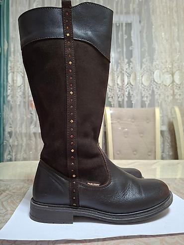 Детская обувь: Балетки и сапоги для девочки 1) Темно-синие балетки H&M - — 5