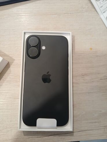 alfa: IPhone 16, 128 GB, Black Titanium, Zəmanət, Barmaq izi, Simsiz şarj