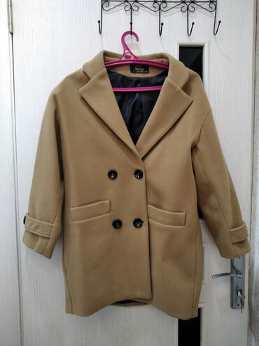 пальто женское: Пальто L (EU 40), цвет - Желтый