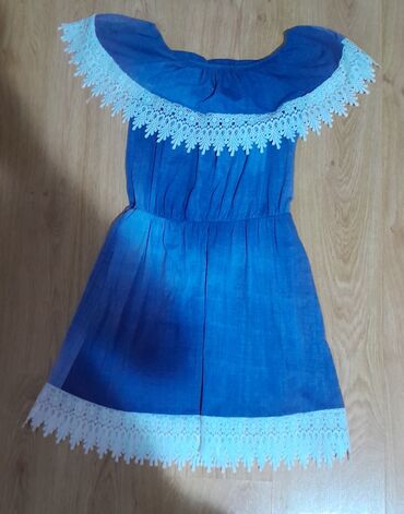 haljina koja se veze na vise nacina: M (EU 38), color - Light blue, Other style, Without sleeves